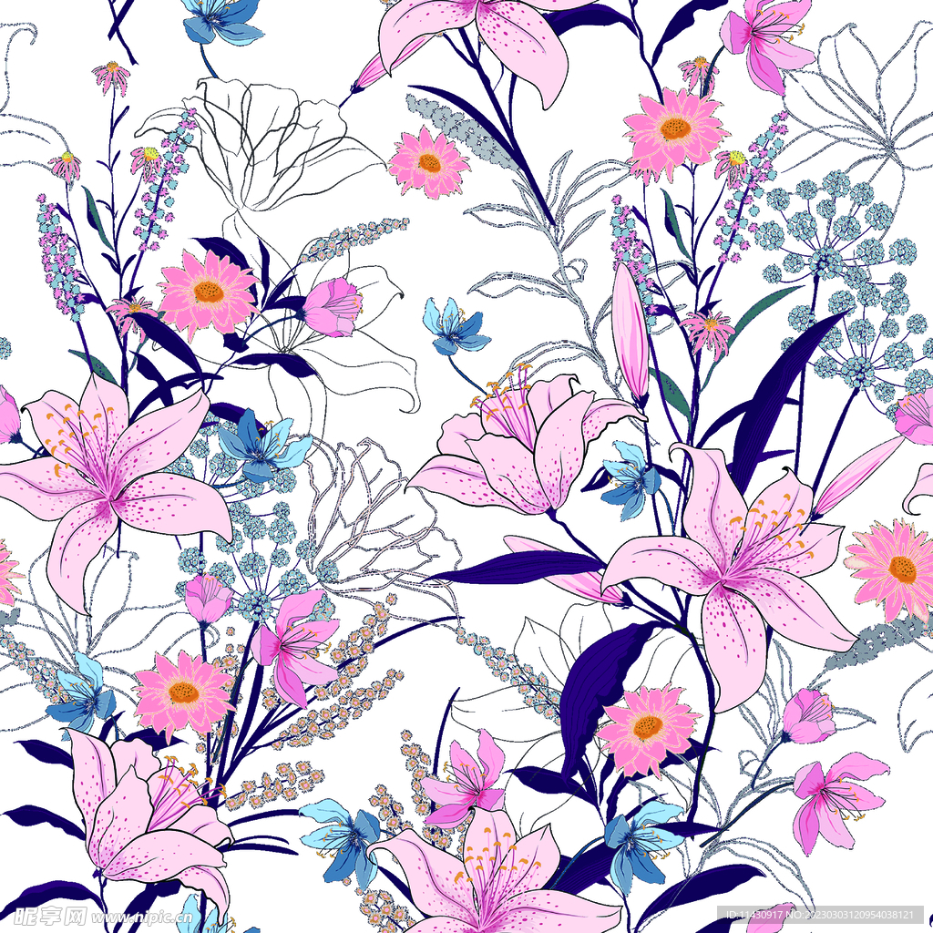 手绘花