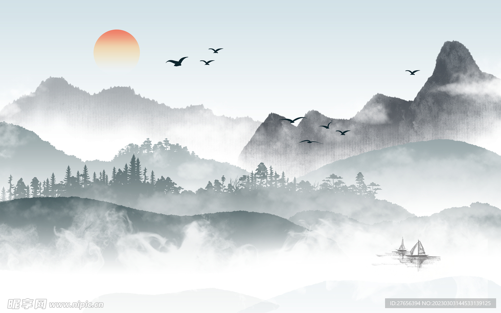山水画 