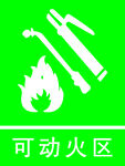 可动火区标识