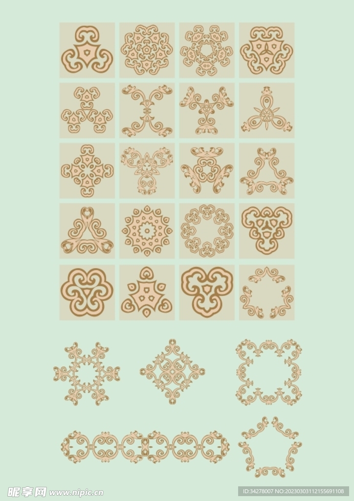 传统花边