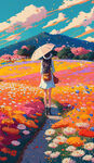 二次元风景女孩