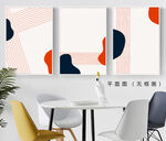 现代简约几何线条装饰画
