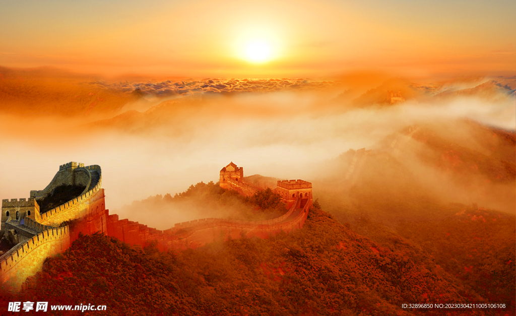 长城背景