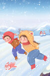 冬天大雪
