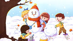 冬至雪人