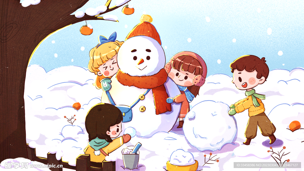 冬至雪人