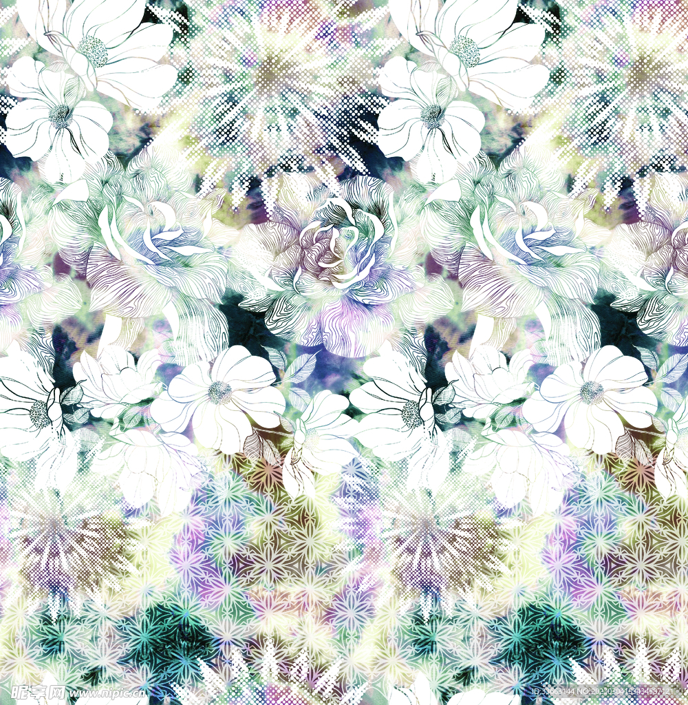 手绘花