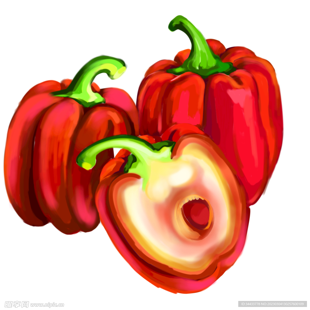 红菜椒插画