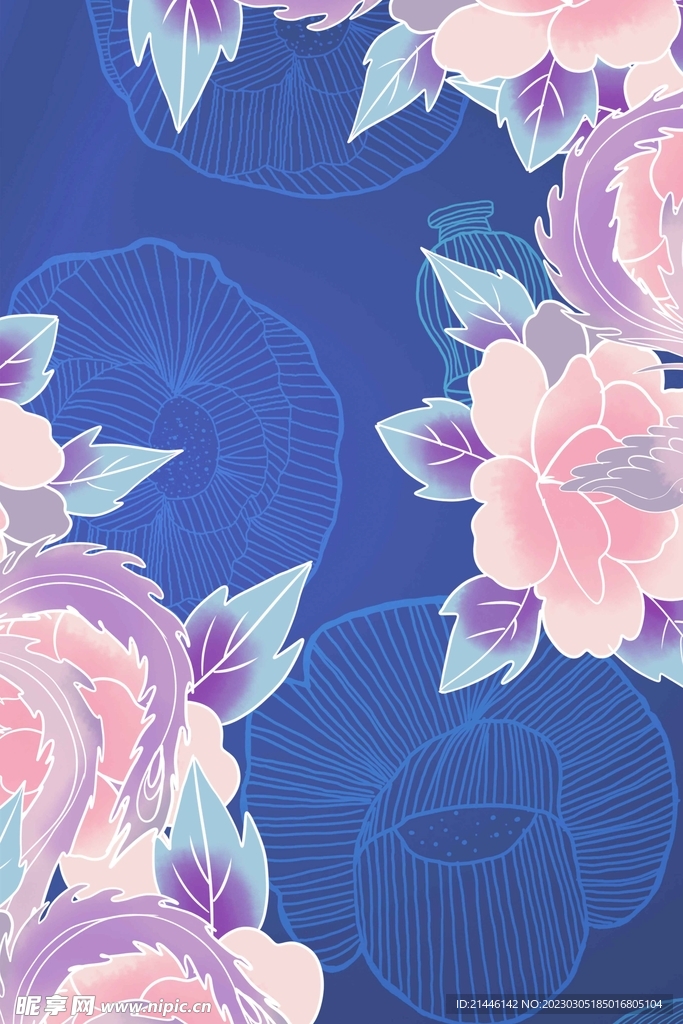 手绘花卉