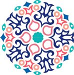 春季春天复古印花图案图形背景