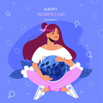 女神节插画