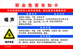 噪音职业危害告知卡