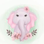卡通大象 