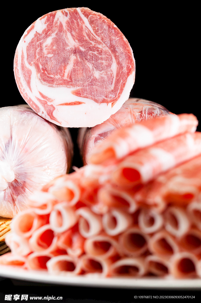 羊肉片  涮锅