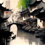 水墨江南