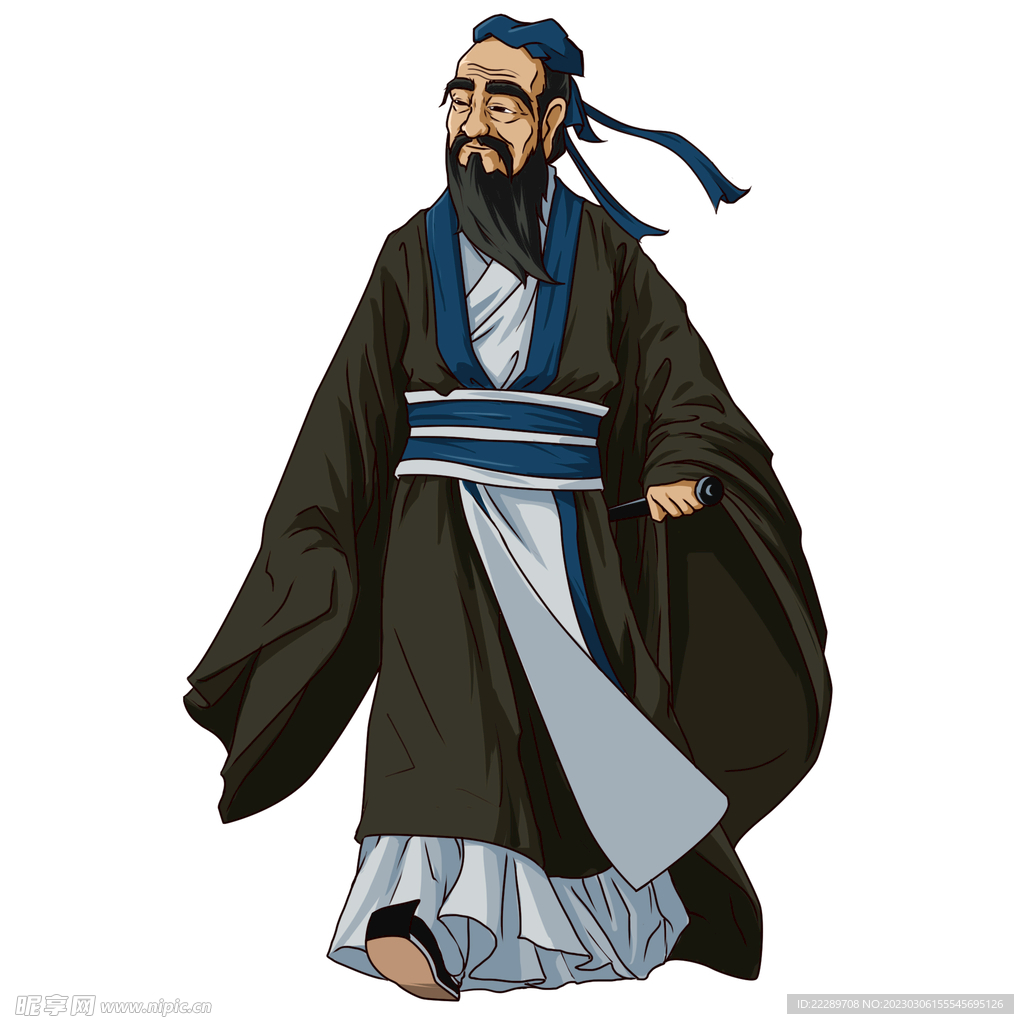 卡通古人