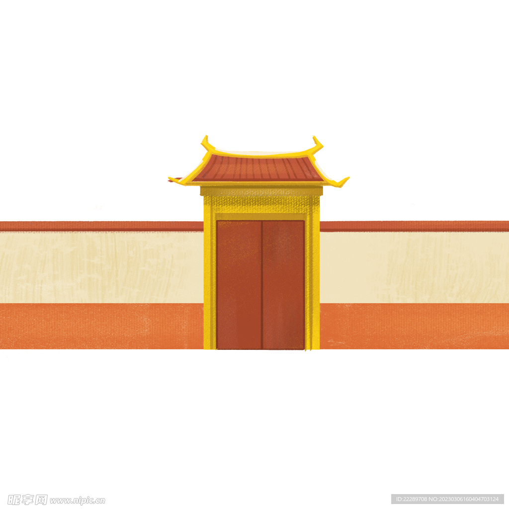 卡通门口