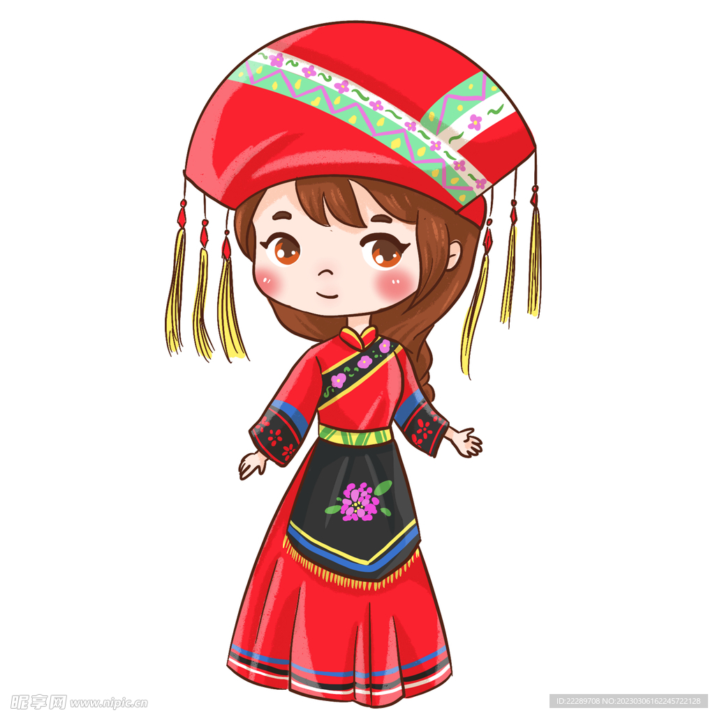 卡通少数民族