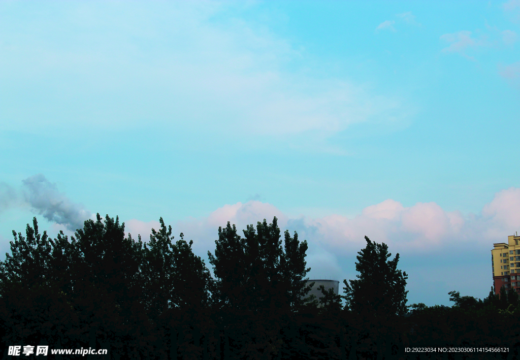 蓝天   天空