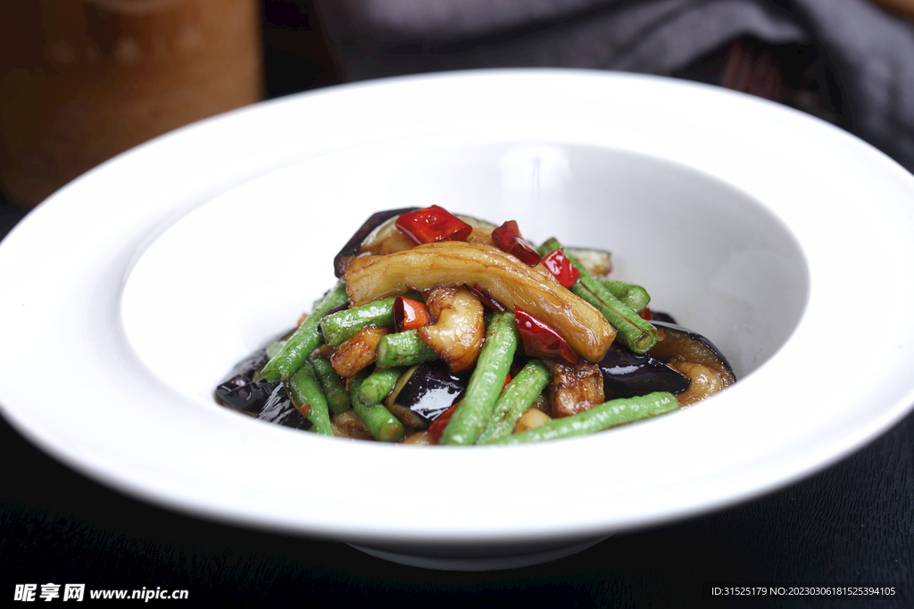 茄子炒豆角