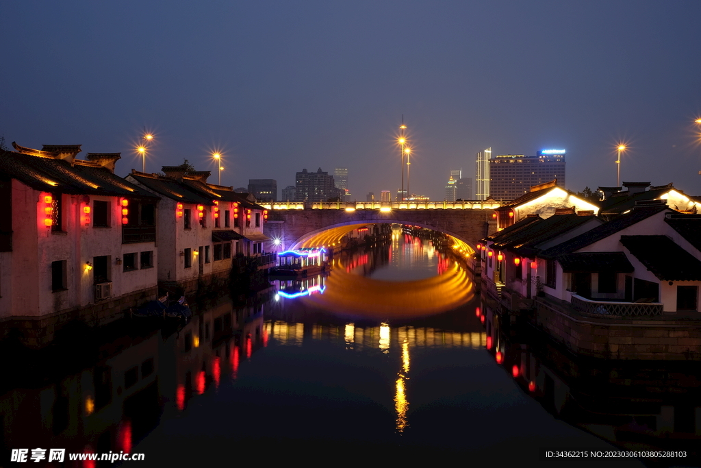 南长街 夜景 南下塘 古运河 