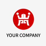 中国风鼎长城传统logo设计