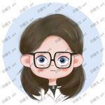 戴眼镜的女孩