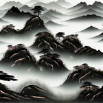 水墨山水画