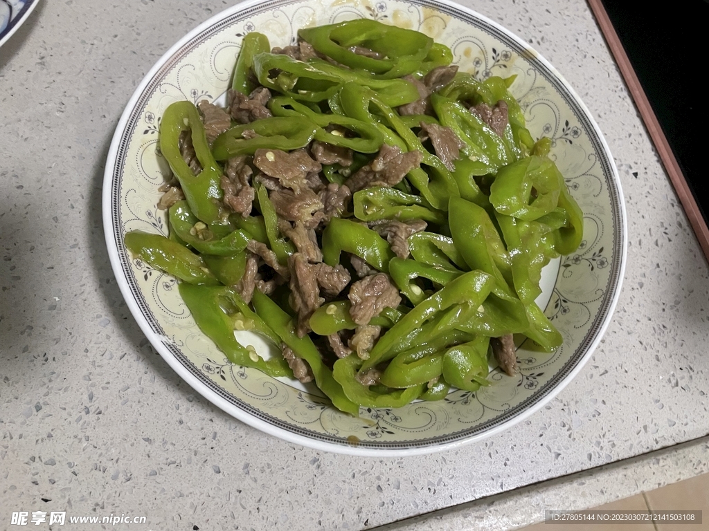 牛肉炒青椒