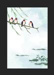 简约小清新中国风背景