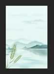 麦穗中国风背景