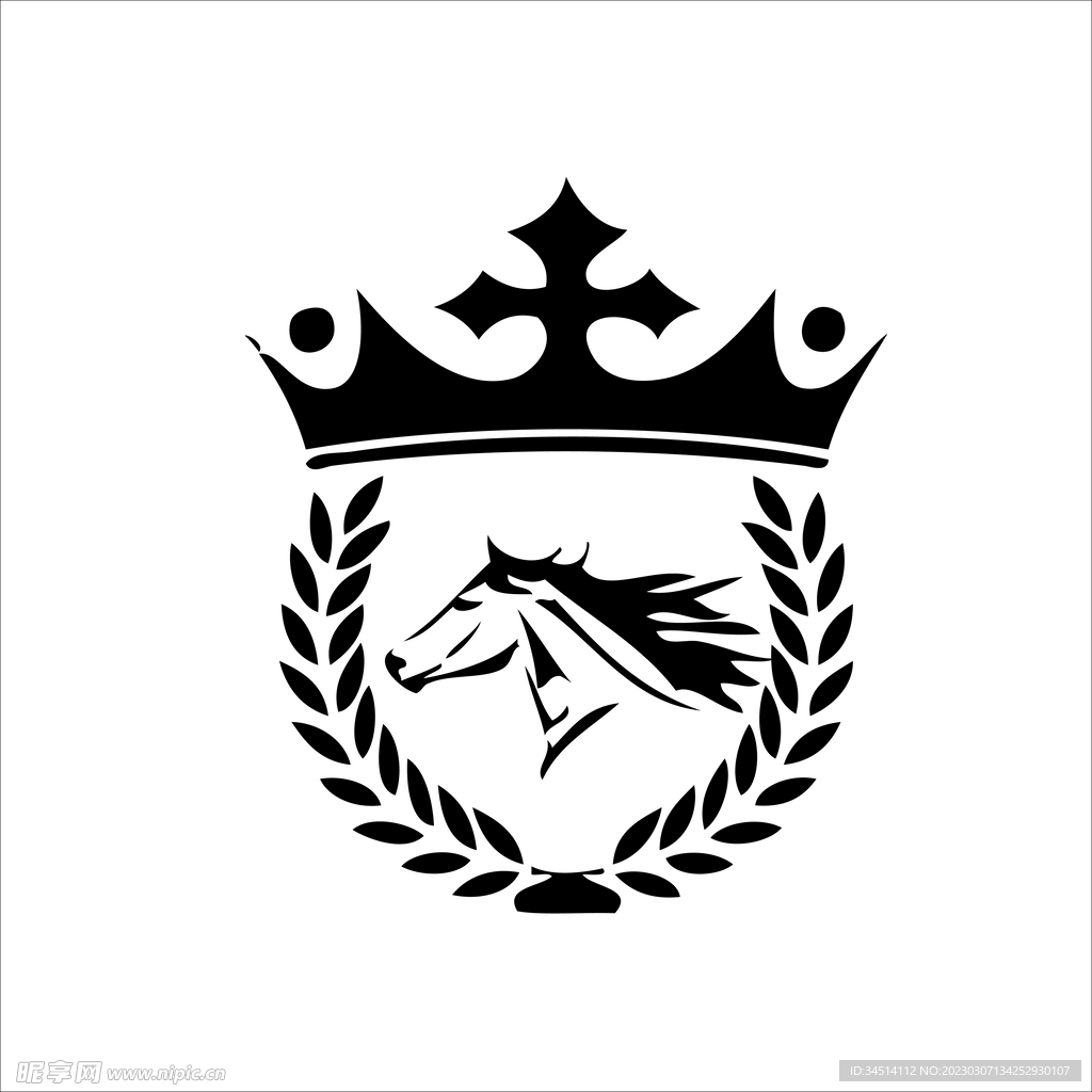 圣马皇冠欧美时尚logo设计