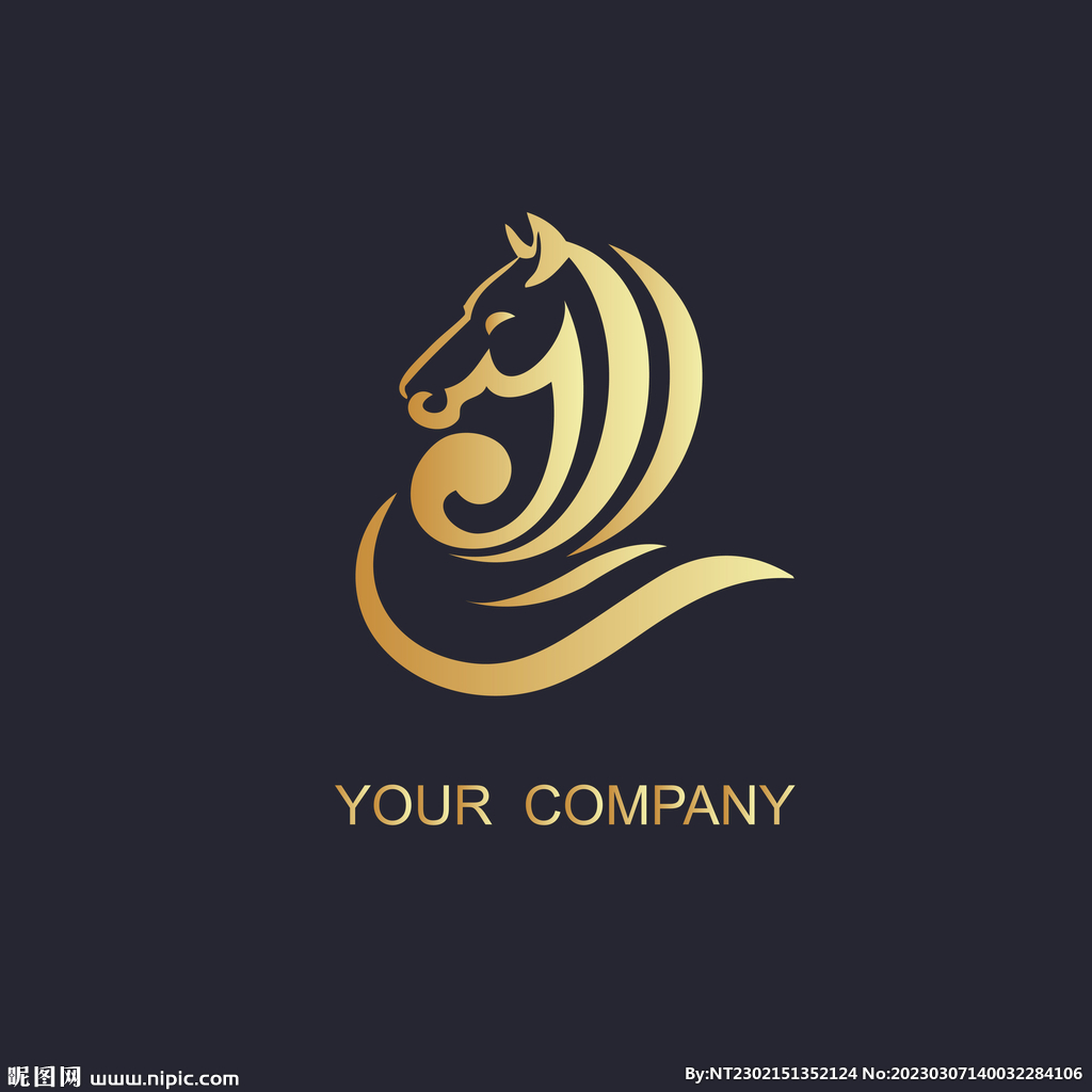 龙马精神logo设计