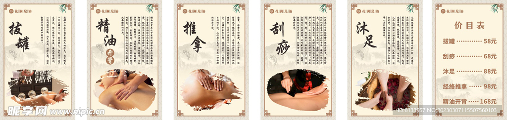 足浴挂图