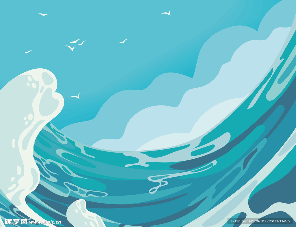 海浪背景