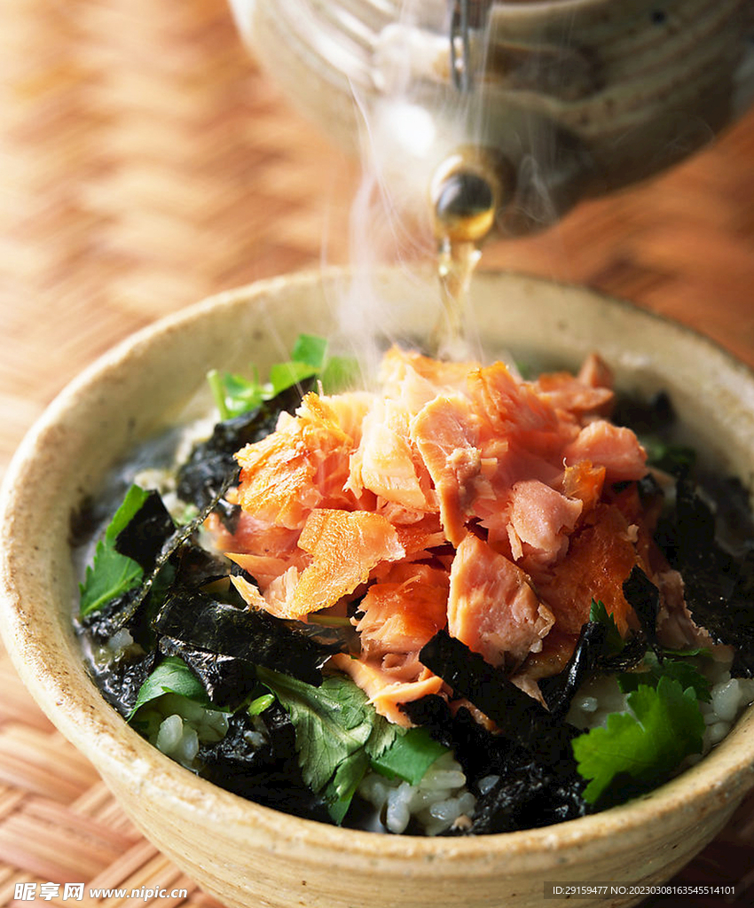 鸡片紫菜粥