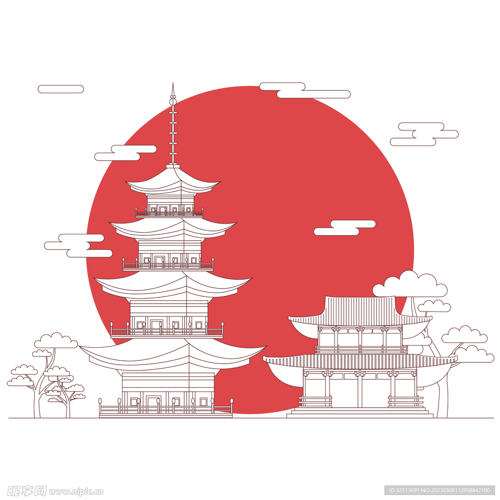 建筑插画