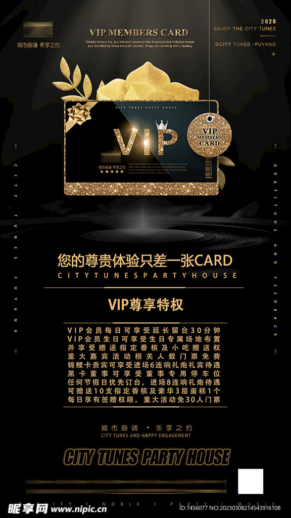 感恩节VIP特权海报模板