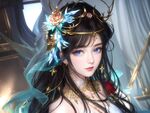 欧美风格美女插画