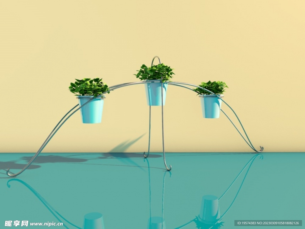 C4D模型绿色植物
