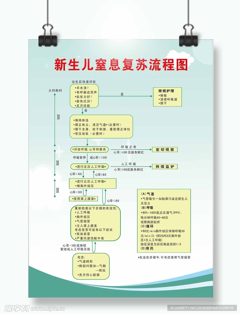 新生儿窒息复苏流程