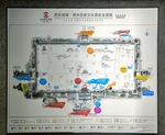 西安古城旅游平面图