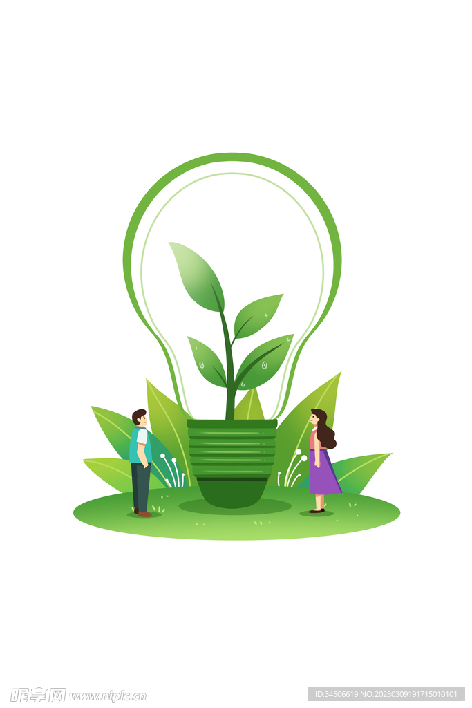 环境保护节能元素