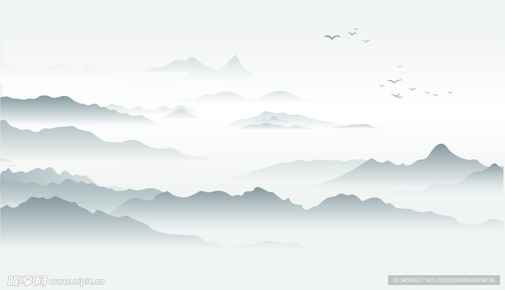 水墨山水背景