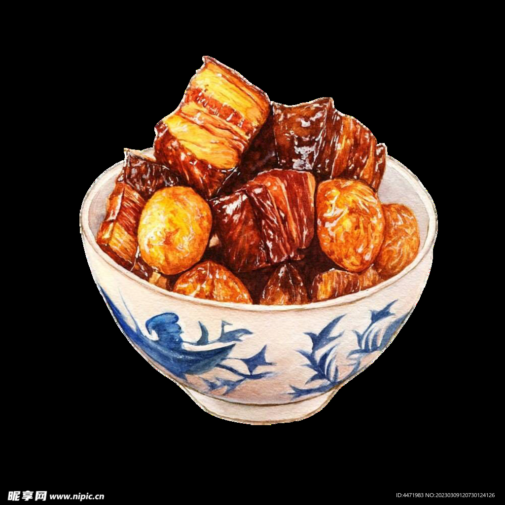 手绘红烧肉