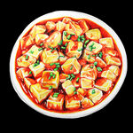 手绘麻婆豆腐