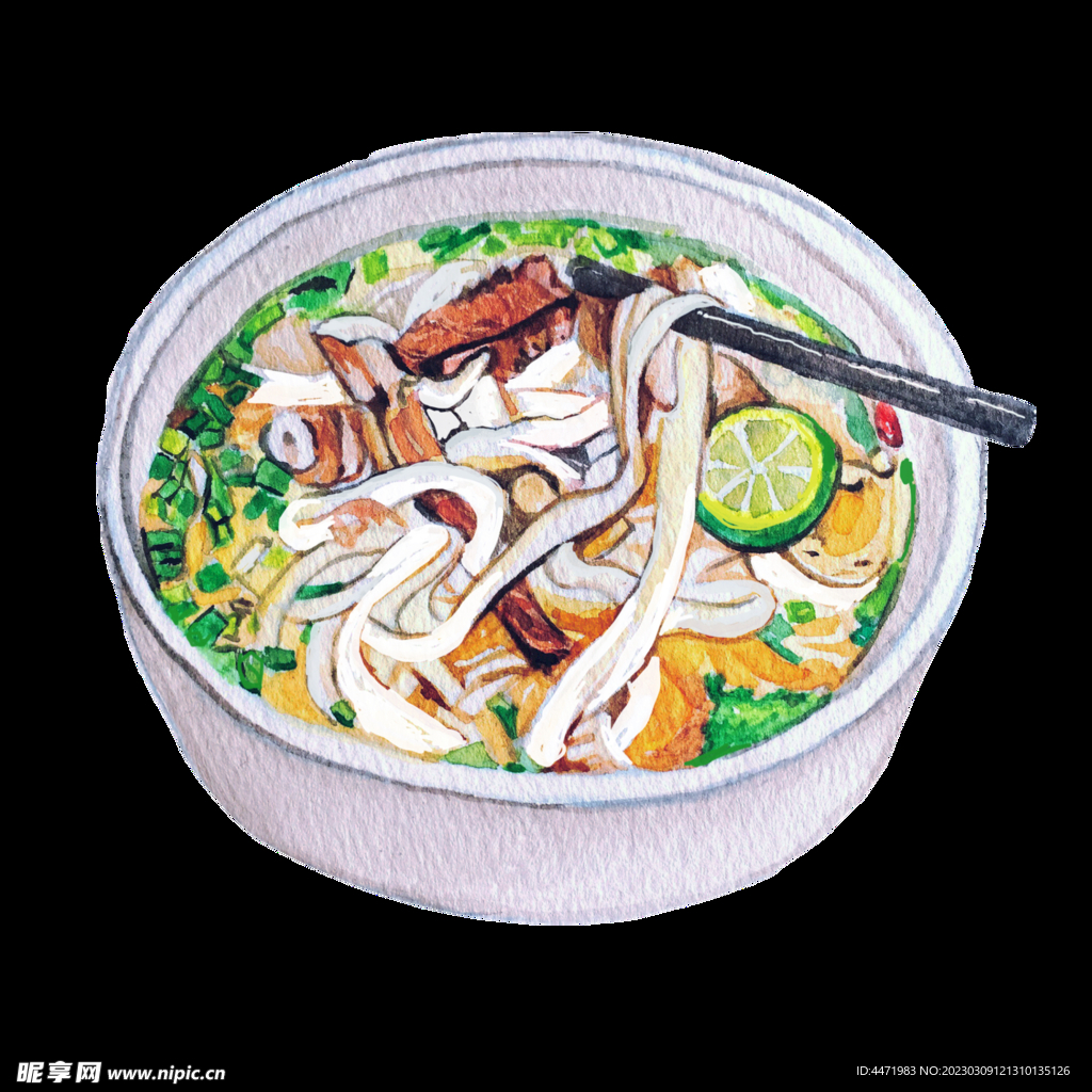 手绘米粉