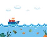 卡通海洋