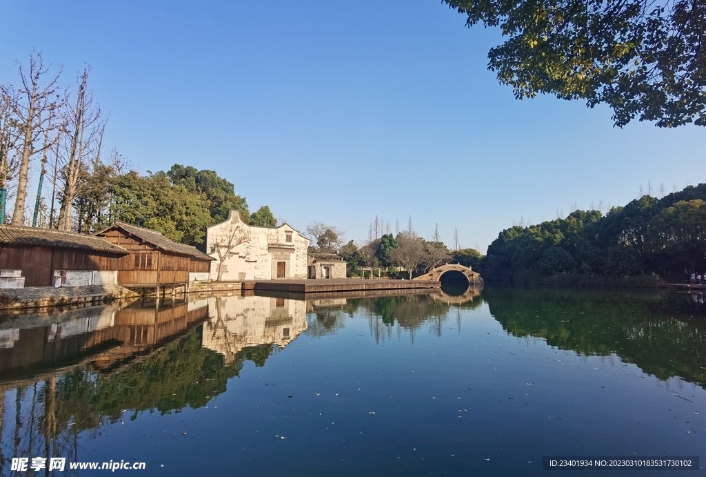 乌镇旅游小桥流水古建筑