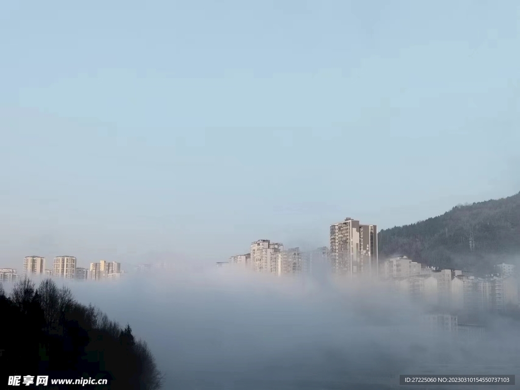 白云 背景 蓝天 清新 天空